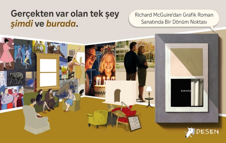 Grafik roman sanatında çığır açan Burada şimdi Türkçe’de!