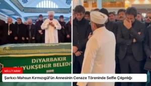 Şarkıcı Mahsun Kırmızıgül’ün Annesinin Cenaze Töreninde Selfie Çılgınlığı
