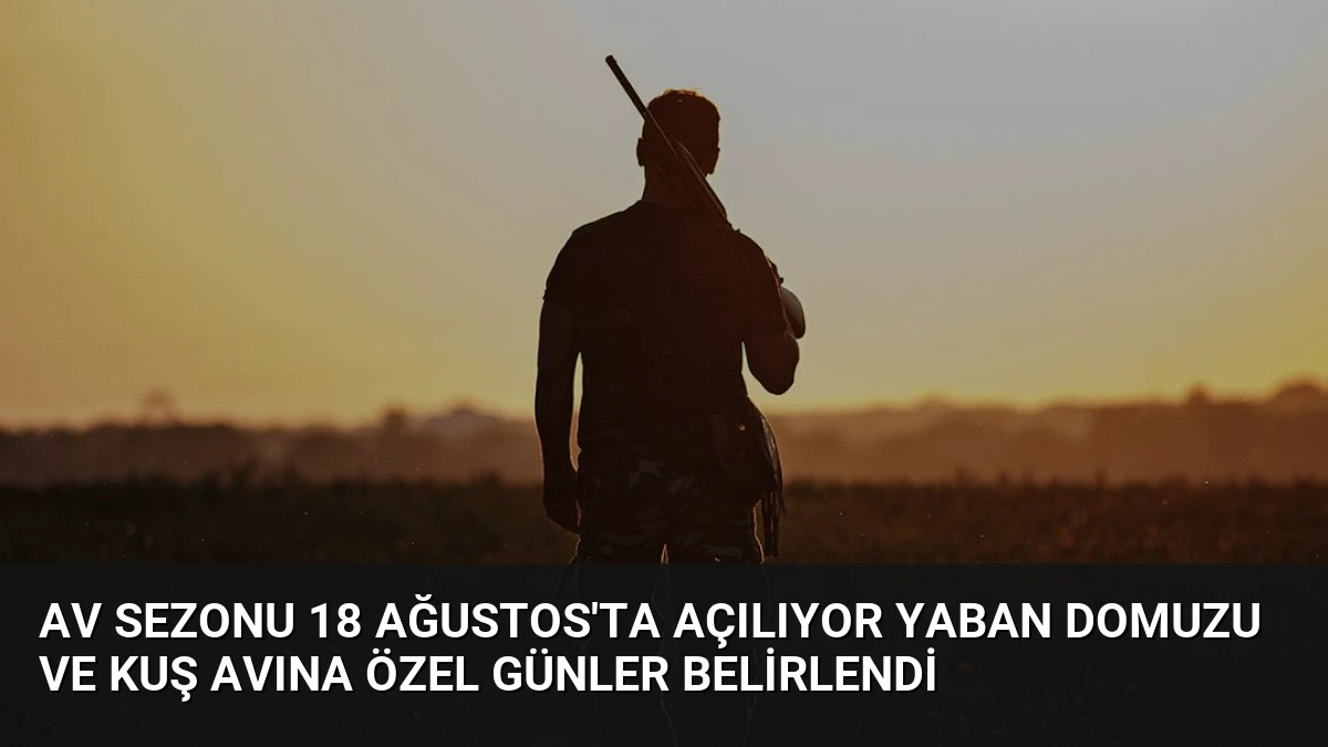 Av Sezonu 18 Ağustos’ta Açılıyor Yaban Domuzu ve Kuş Avına Özel Günler Belirlendi