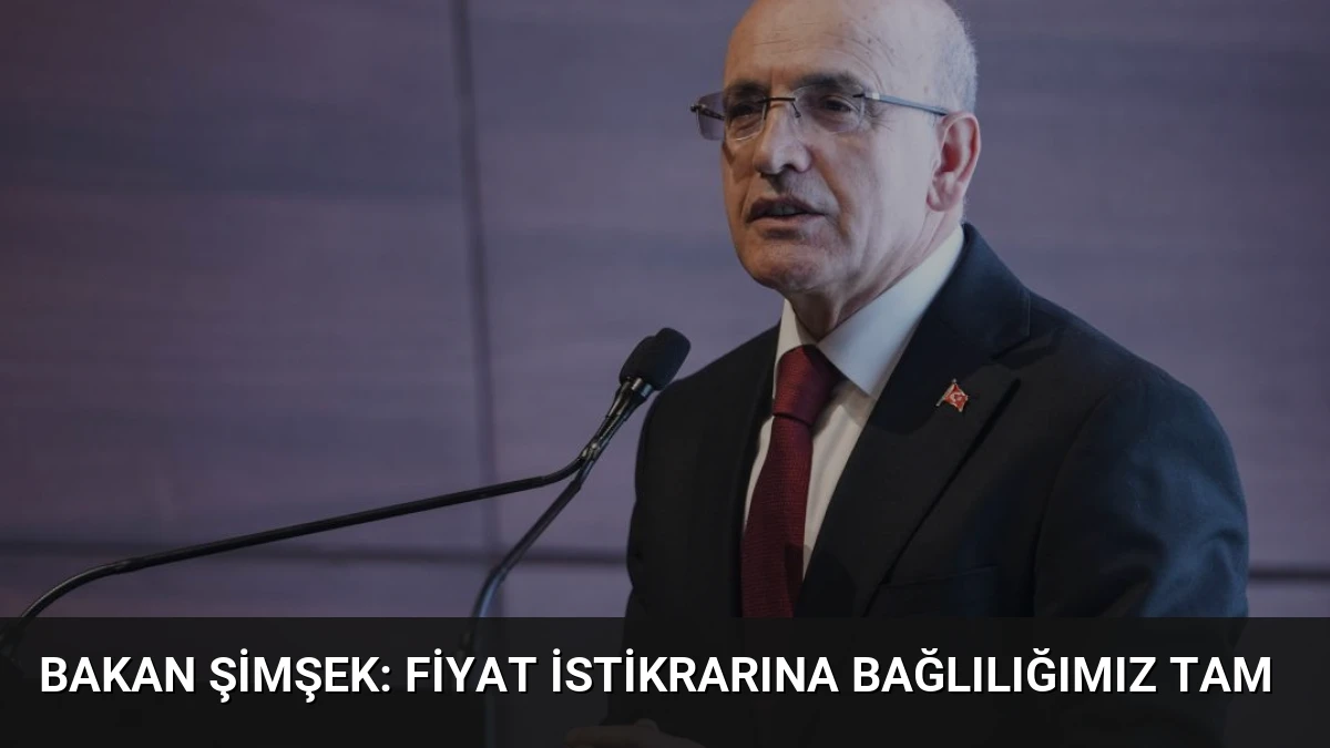 Bakan Şimşek: Fiyat İstikrarına Bağlılığımız Tam