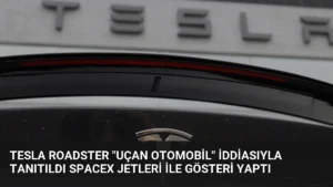 Tesla Roadster “Uçan Otomobil” İddiasıyla Tanıtıldı SpaceX Jetleri ile Gösteri Yaptı
