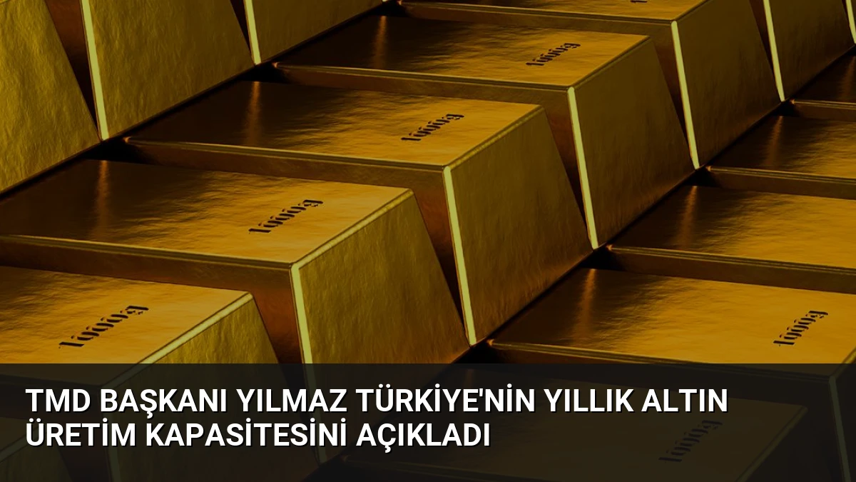 TMD Başkanı Yılmaz Türkiye’nin Yıllık Altın Üretim Kapasitesini Açıkladı